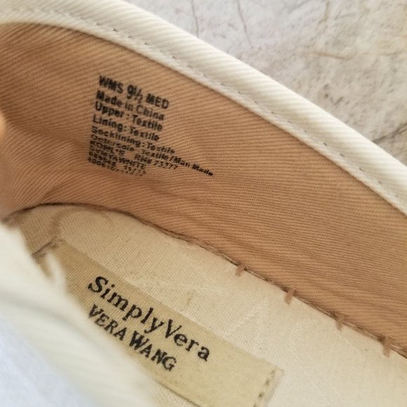 Simply Vera by Vera Wang Women's Cream Espadrilles - Picture 4 of 4